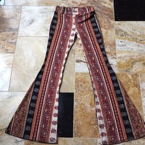 Supersoft flare earthy color/vertical stripe LONG!